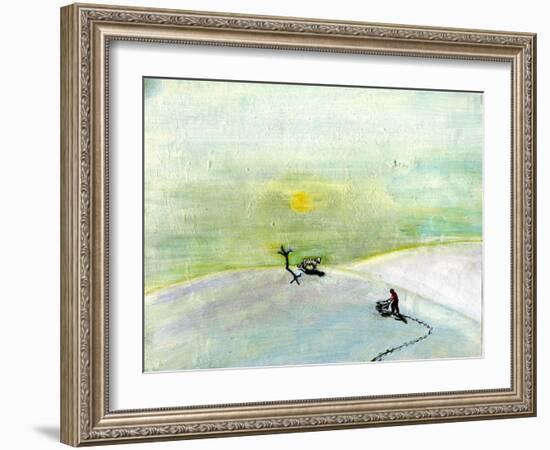 My Wheelbarrow and the Snow Tiger, 2004-Gigi Sudbury-Framed Giclee Print