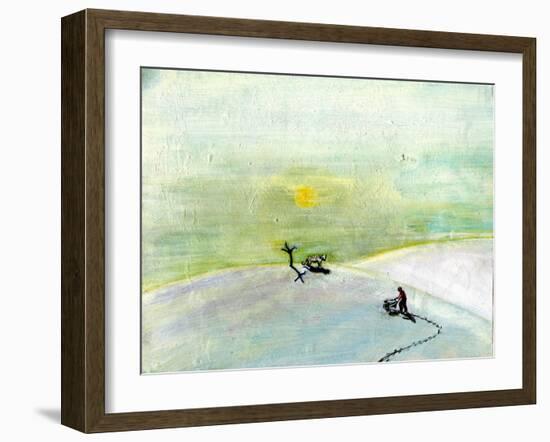 My Wheelbarrow and the Snow Tiger, 2004-Gigi Sudbury-Framed Giclee Print