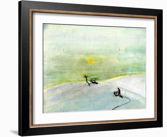 My Wheelbarrow and the Snow Tiger, 2004-Gigi Sudbury-Framed Giclee Print