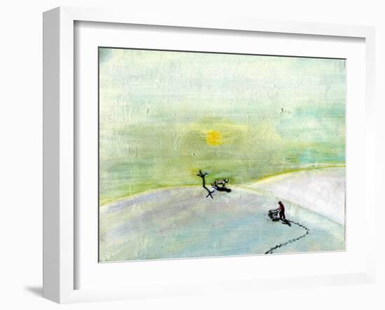 My Wheelbarrow and the Snow Tiger, 2004-Gigi Sudbury-Framed Giclee Print