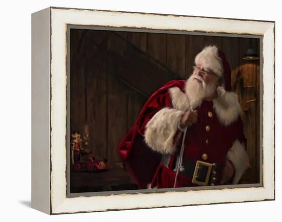 My Work Here is Done-Santa’s Workshop-Framed Premier Image Canvas