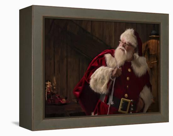 My Work Here is Done-Santa’s Workshop-Framed Premier Image Canvas