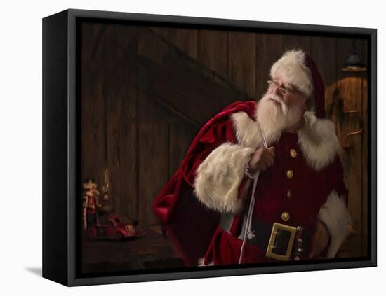 My Work Here is Done-Santa’s Workshop-Framed Premier Image Canvas