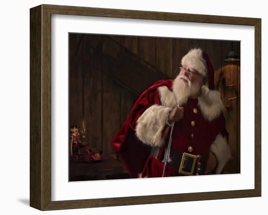 My Work Here is Done-Santa’s Workshop-Framed Giclee Print