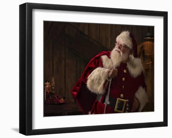 My Work Here is Done-Santa’s Workshop-Framed Giclee Print