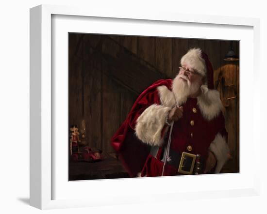 My Work Here is Done-Santa’s Workshop-Framed Giclee Print