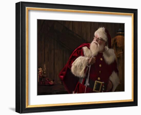 My Work Here is Done-Santa’s Workshop-Framed Giclee Print