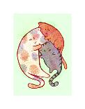 Cuddling Cats-My Zoetrope-Art Print