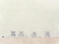 A Pier in Summer in USA-Myan Soffia-Framed Premier Image Canvas