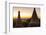 Myanmar. Bagan. Dawn over the Plains of Bagan-Inger Hogstrom-Framed Photographic Print