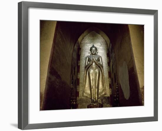 Myanmar, Bagan, Divinity Statue in Ananda Temple, 11th Century-null-Framed Giclee Print