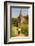 Myanmar. Bagan. Htilominlo Temple. Man Walking Towards the Temple Gate-Inger Hogstrom-Framed Photographic Print