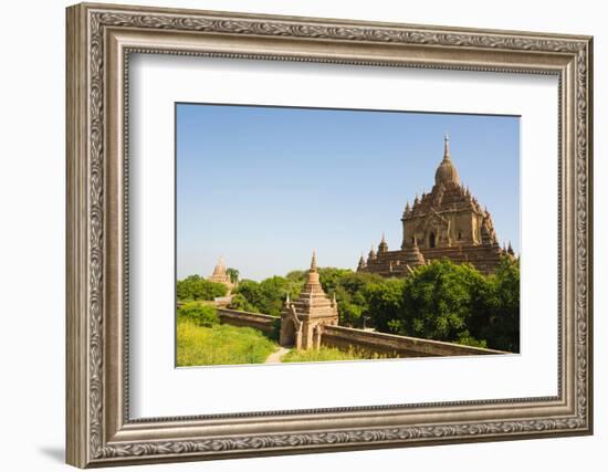 Myanmar. Bagan. Htilominlo Temple-Inger Hogstrom-Framed Photographic Print