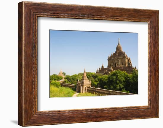 Myanmar. Bagan. Htilominlo Temple-Inger Hogstrom-Framed Photographic Print