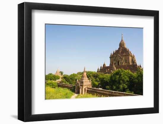 Myanmar. Bagan. Htilominlo Temple-Inger Hogstrom-Framed Photographic Print