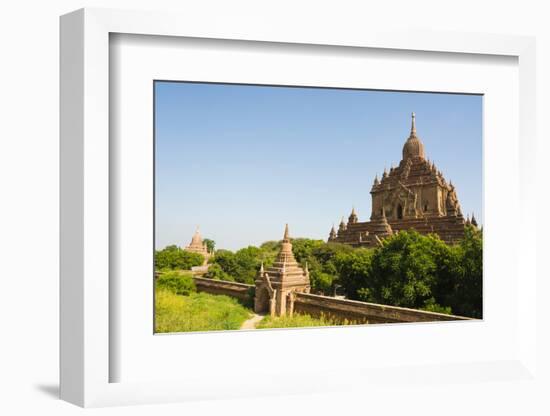 Myanmar. Bagan. Htilominlo Temple-Inger Hogstrom-Framed Photographic Print