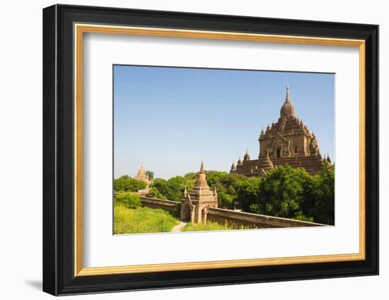 Myanmar. Bagan. Htilominlo Temple-Inger Hogstrom-Framed Photographic Print