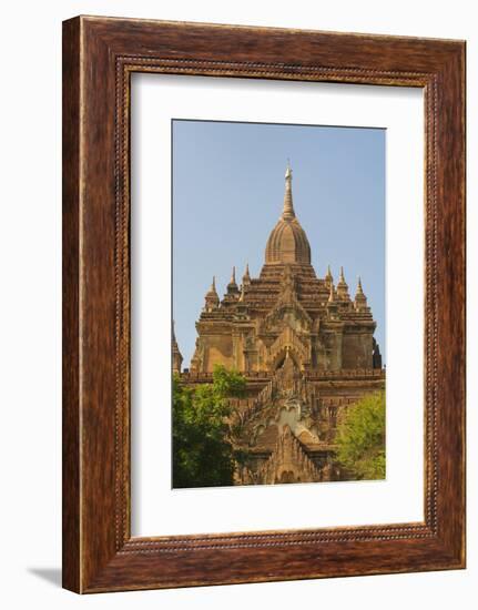 Myanmar. Bagan. Htilominlo Temple-Inger Hogstrom-Framed Photographic Print