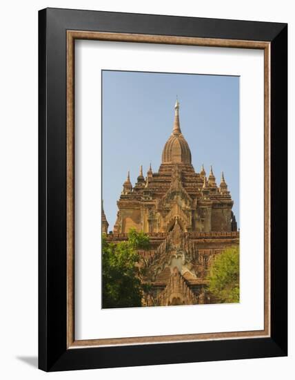 Myanmar. Bagan. Htilominlo Temple-Inger Hogstrom-Framed Photographic Print