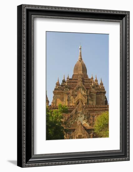 Myanmar. Bagan. Htilominlo Temple-Inger Hogstrom-Framed Photographic Print