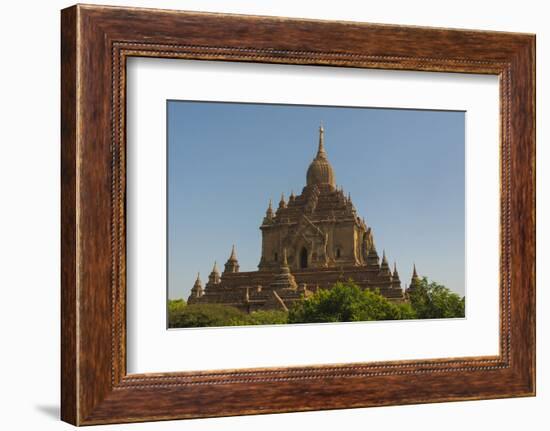 Myanmar. Bagan. Htilominlo Temple-Inger Hogstrom-Framed Photographic Print