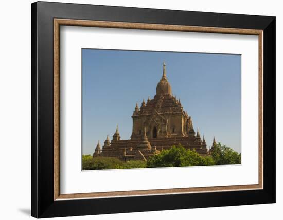 Myanmar. Bagan. Htilominlo Temple-Inger Hogstrom-Framed Photographic Print