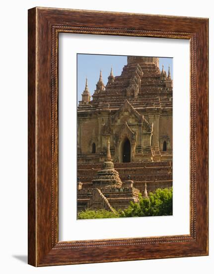 Myanmar. Bagan. Htilominlo Temple-Inger Hogstrom-Framed Photographic Print