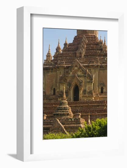 Myanmar. Bagan. Htilominlo Temple-Inger Hogstrom-Framed Photographic Print