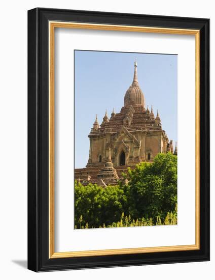 Myanmar. Bagan. Htilominlo Temple-Inger Hogstrom-Framed Photographic Print