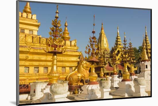 Myanmar. Bagan. Nyaung U. Shwezigon Pagoda-Inger Hogstrom-Mounted Photographic Print