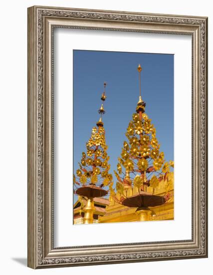 Myanmar. Bagan. Nyaung U. Shwezigon Pagoda-Inger Hogstrom-Framed Photographic Print