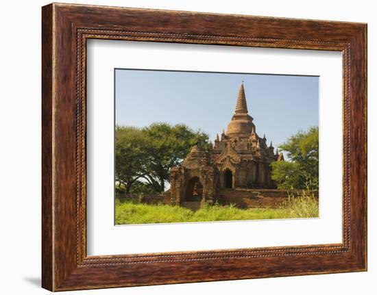 Myanmar. Bagan. Small Brick Temple-Inger Hogstrom-Framed Photographic Print