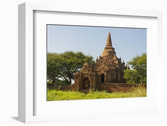 Myanmar. Bagan. Small Brick Temple-Inger Hogstrom-Framed Photographic Print