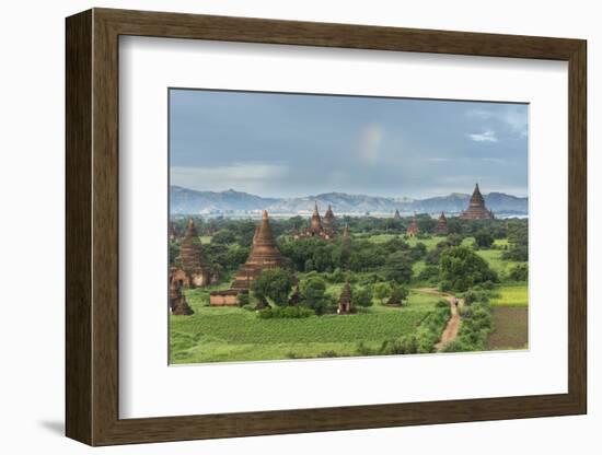 Myanmar, Bagan. Stupas Dot the Plains of Bagan-Brenda Tharp-Framed Photographic Print