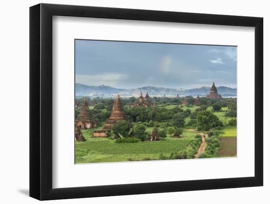 Myanmar, Bagan. Stupas Dot the Plains of Bagan-Brenda Tharp-Framed Photographic Print