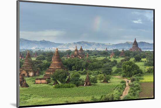 Myanmar, Bagan. Stupas Dot the Plains of Bagan-Brenda Tharp-Mounted Photographic Print