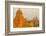 Myanmar. Bagan. Sunrise over the Temples of Bagan-Inger Hogstrom-Framed Photographic Print