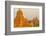 Myanmar. Bagan. Sunrise over the Temples of Bagan-Inger Hogstrom-Framed Photographic Print