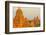 Myanmar. Bagan. Sunrise over the Temples of Bagan-Inger Hogstrom-Framed Photographic Print