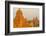 Myanmar. Bagan. Sunrise over the Temples of Bagan-Inger Hogstrom-Framed Photographic Print