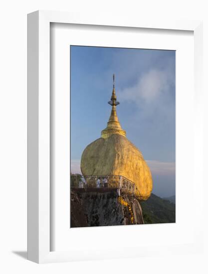 Myanmar, Bago. the Golden Rock at Kyaiktiyo Pagoda-Brenda Tharp-Framed Photographic Print