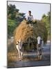 Myanmar, Burma, Bagan, A Farmer Takes Home an Ox-Cart Load of Rice Straw for His Livestock-Nigel Pavitt-Mounted Photographic Print