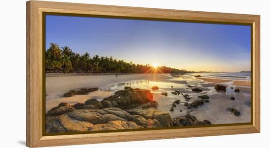 Myanmar (Burma), Rakhine State, Ngapali Beach-Michele Falzone-Framed Premier Image Canvas