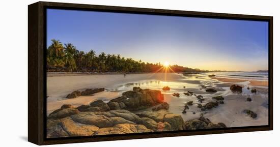 Myanmar (Burma), Rakhine State, Ngapali Beach-Michele Falzone-Framed Premier Image Canvas