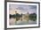 Myanmar (Burma), Yangon (Rangoon), Shwedagon Paya (Pagoda), Karaweik Hall and Kandawgyi Lake-Michele Falzone-Framed Photographic Print