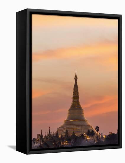 Myanmar (Burma), Yangon, Shwedagon Pagoda-Steve Vidler-Framed Premier Image Canvas