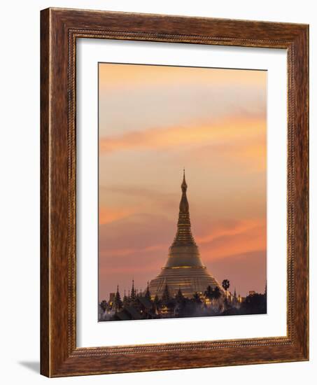 Myanmar (Burma), Yangon, Shwedagon Pagoda-Steve Vidler-Framed Photographic Print