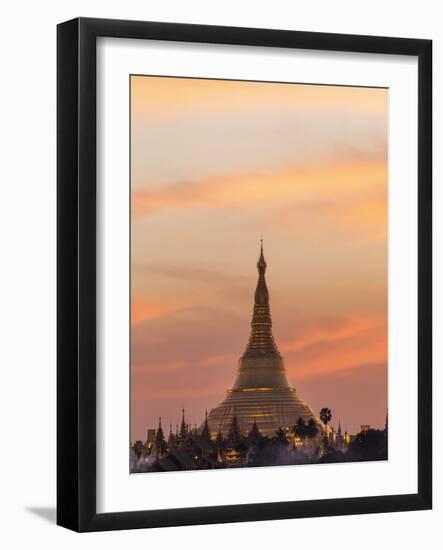 Myanmar (Burma), Yangon, Shwedagon Pagoda-Steve Vidler-Framed Photographic Print