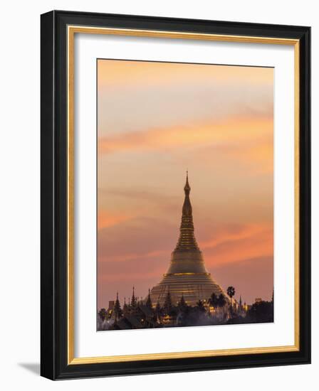 Myanmar (Burma), Yangon, Shwedagon Pagoda-Steve Vidler-Framed Photographic Print