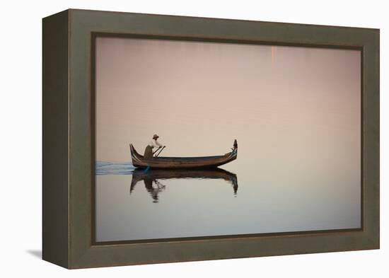 Myanmar Commute-Art Wolfe-Framed Premier Image Canvas